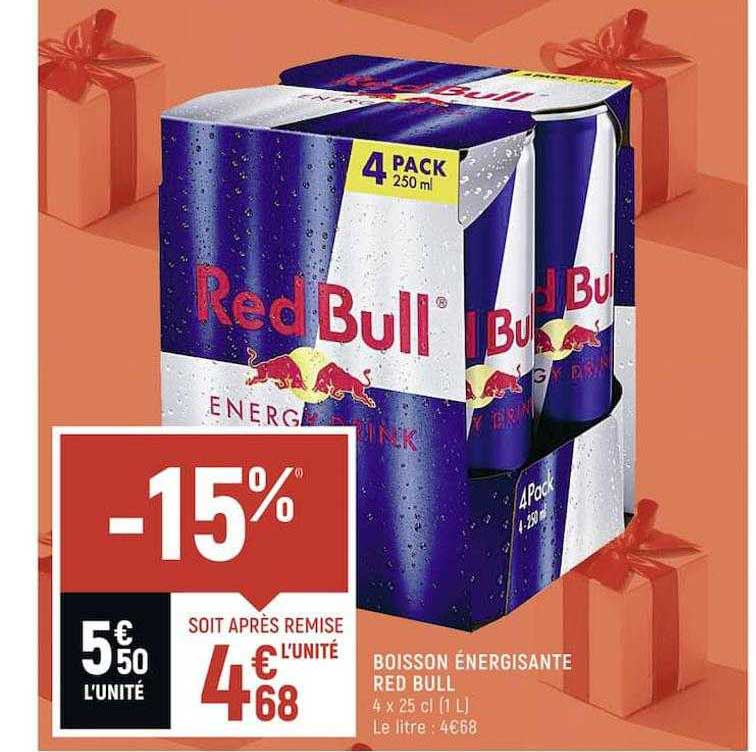 boisson énergisante red bull