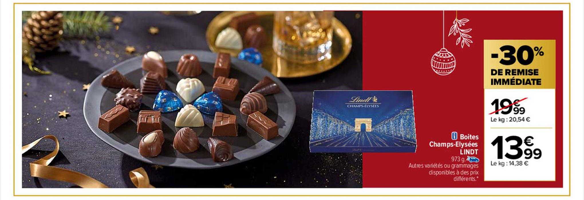 boîtes champs-élysées lindt