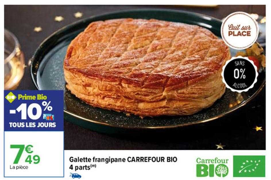 galette frangipane carrefour bio 4 parts