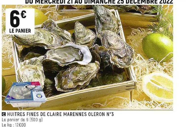 huîtres fines de claire marennes oléron n°3