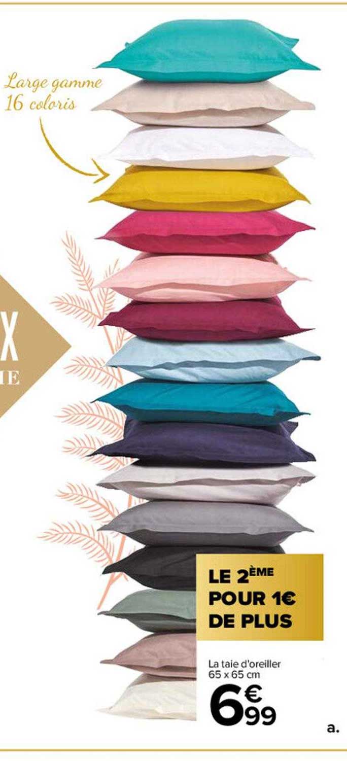 La Taie D'oreiller 65 X 65 Cm