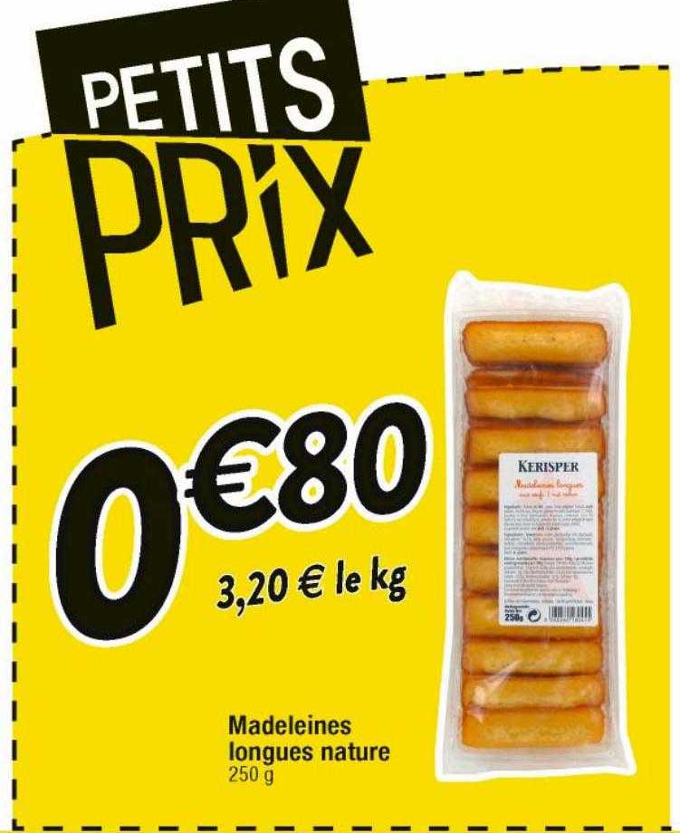 Madeleines Longues Nature