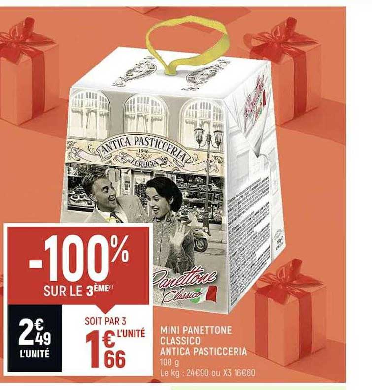 mini panettone classico antica pasticceria