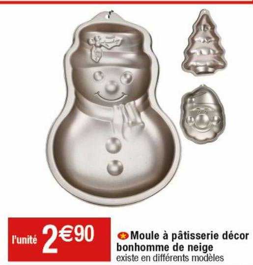 Moule à Pâtisserie Décor Bonhomme De Neige