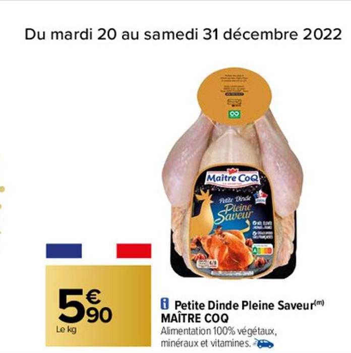petite dinde pleine saveur maître coq