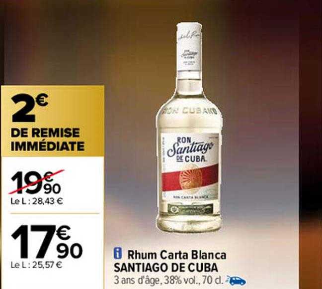 rhum carta blanca santiago de cuba