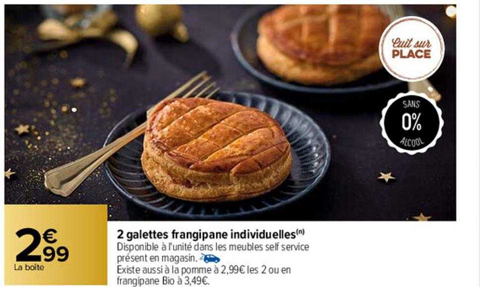 2 Galettes Frangipane Individuelles