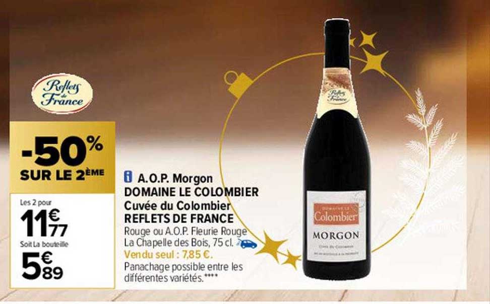 A.o.p. Morgon Domaine Le Colombier Cuvée Du Colombier Reflets De France