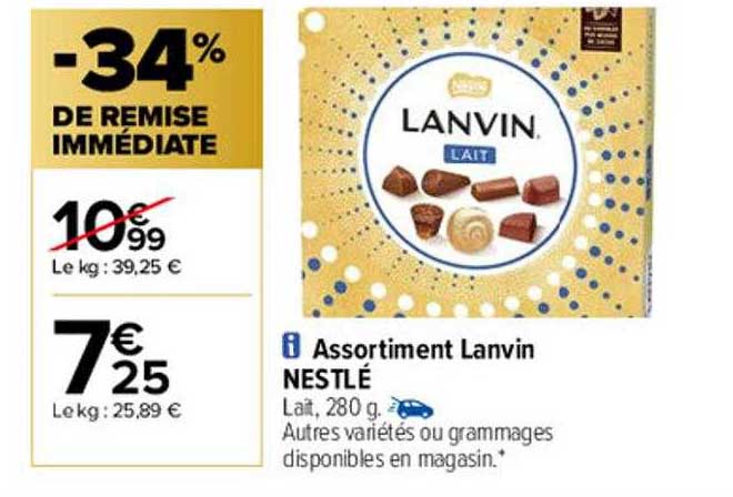 Assortiment Lanvin Nestlé