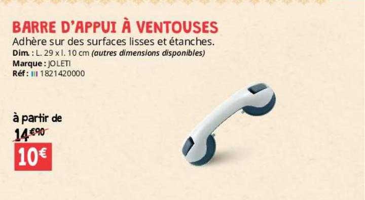 barre d'appui à ventouses joleti