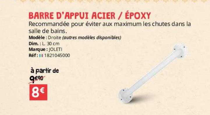 barre d'appui acier-époxy joleti
