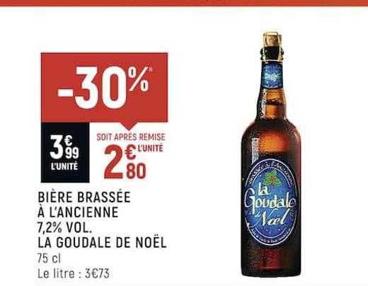 bière brassée à l'ancienne 7,2% vol. la goudale de noël