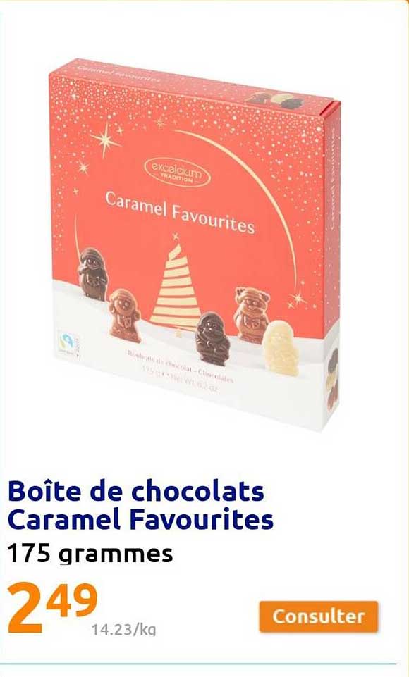 boîte de chocolats caramel favourites