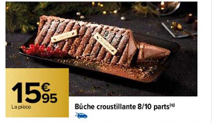 bûche croustillante 8-10 parts