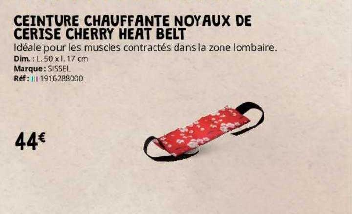 ceinture chauffante noyaux de cerise cherry heat belt sissel