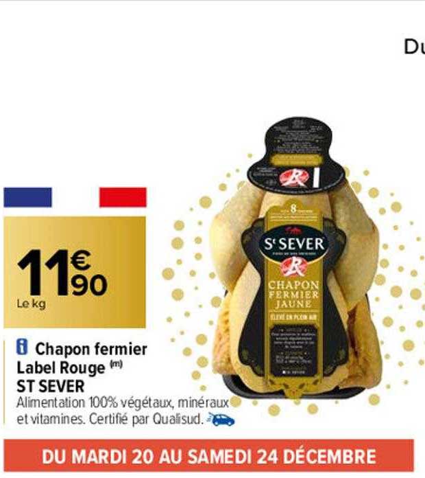 chapon fermier label rouge st sever