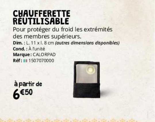 chaufferette réutilisable calorpad