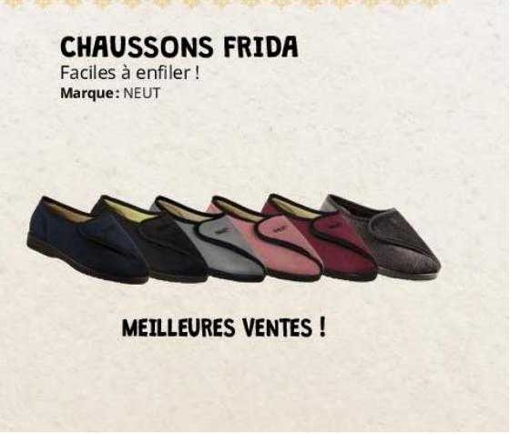 chaussons frida neut
