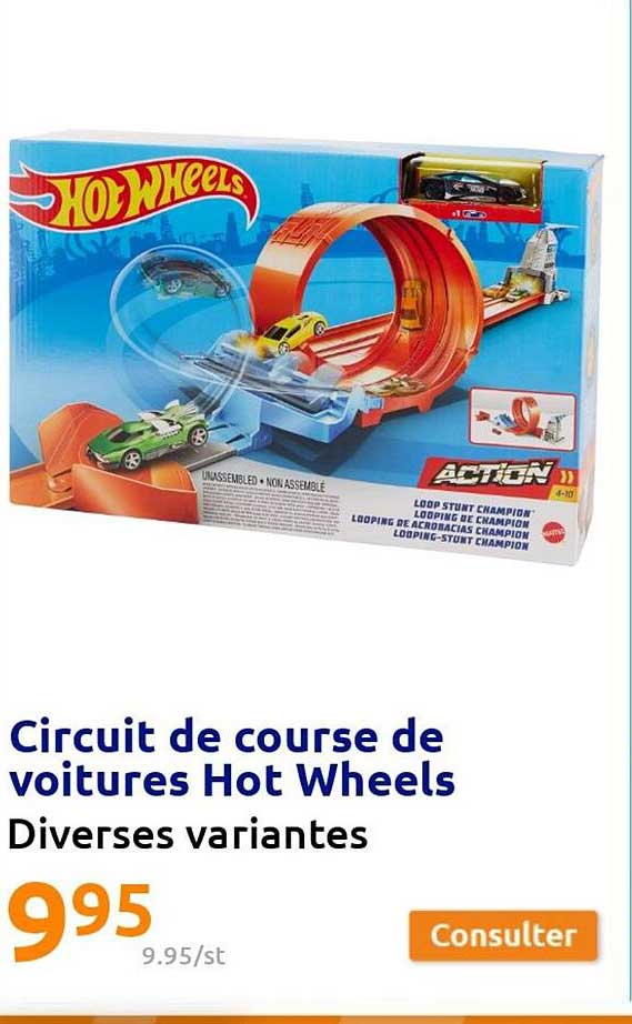 circuit de course de voitures hot wheels