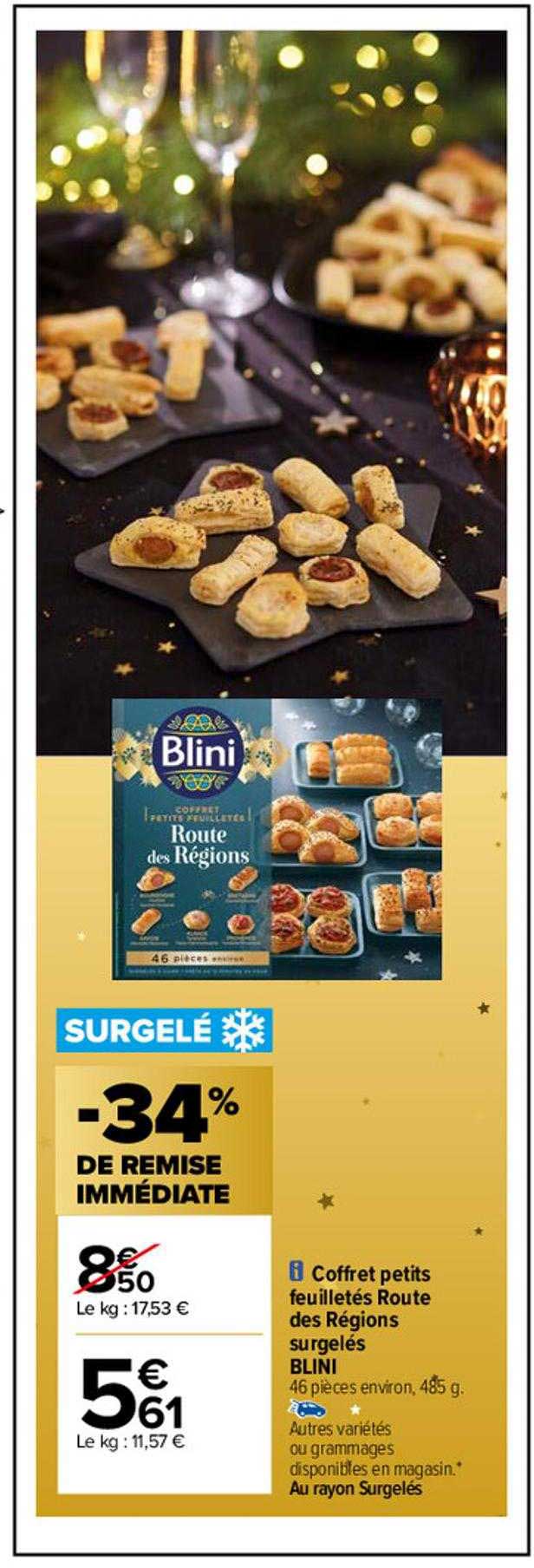 Coffret Petits Feuilletés Route Des Régions Surgelés Blini