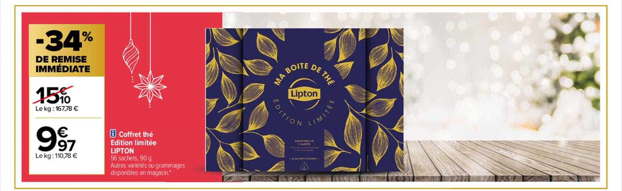 Coffret Thé édition Limitée Lipton
