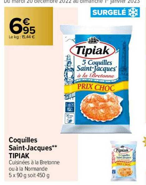 Coquilles Saint-jacques Tipiak