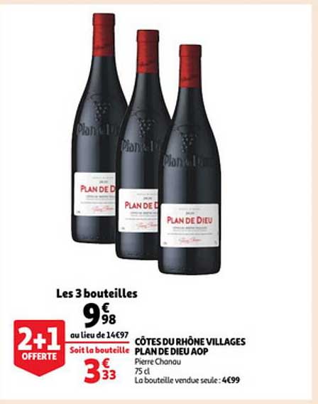 côtes du rhône villages plan de dieu aop pierre chanau