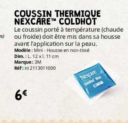 coussin thermique nexcare coldhot 3m