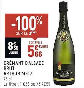 crémant d'alsace brut arthur metz
