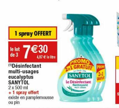 désinfectant multi-usages eucalyptus sanytol