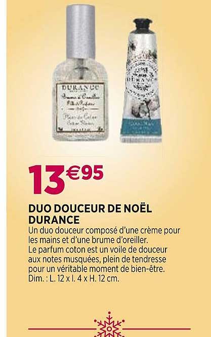Duo Douceur De Noël Durance
