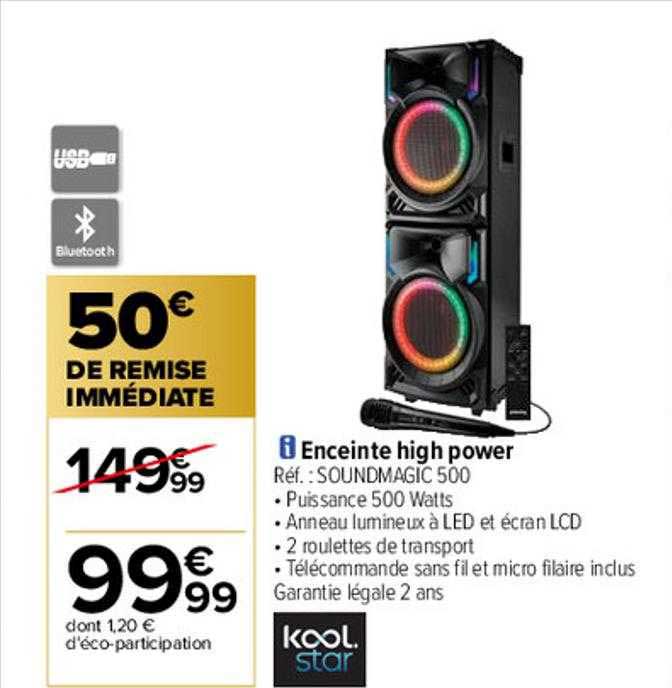 enceinte high power kool star