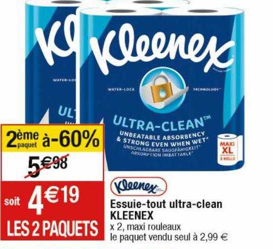 essuie-tout ultra-clean kleenex