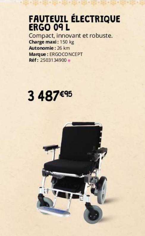 fauteuil électrique ergo 09l ergoconcept
