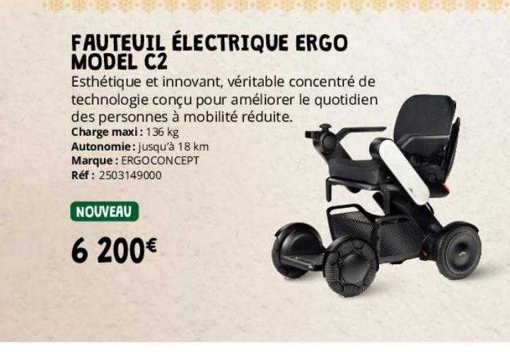 fauteuil électrique ergo model c2 ergoconcept