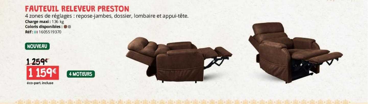 fauteuil releveur preston