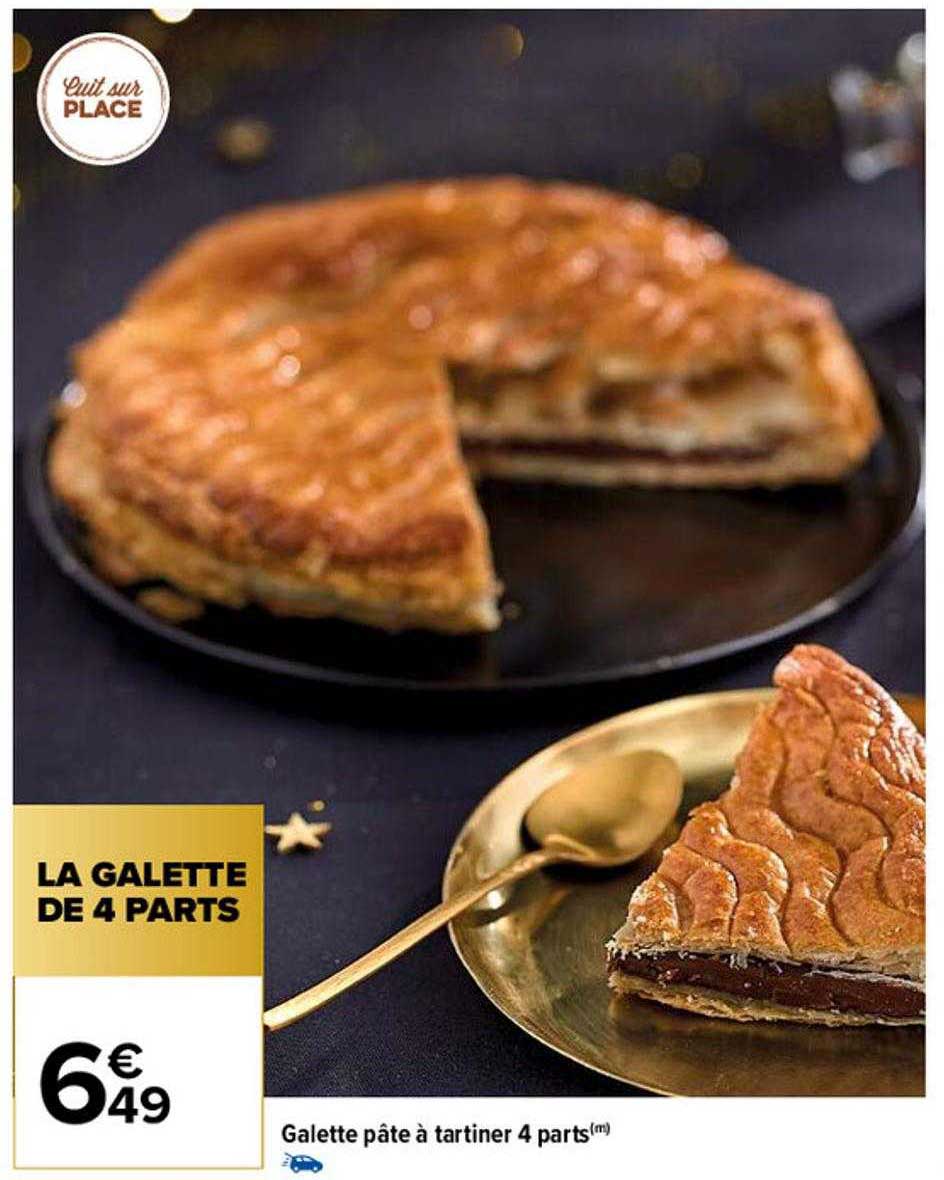 Galette Pâte à Tartiner 4 Parts