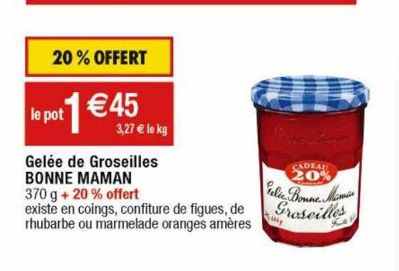 gelée de groseilles bonne maman