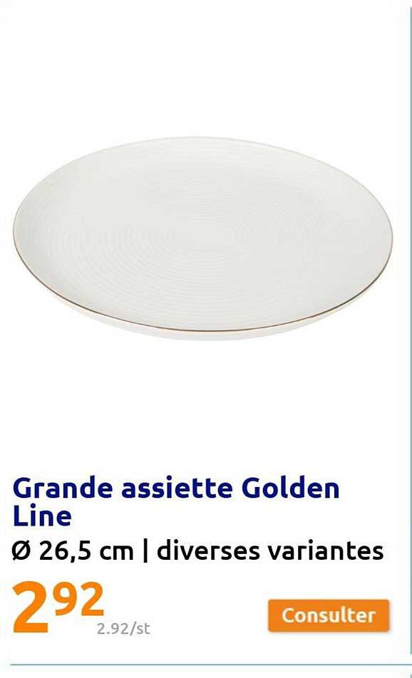 grande assiette golden line