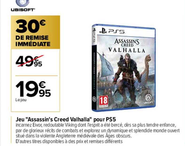 jeu "assasin's creed valhalla" pous ps5