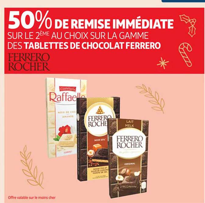 La Gamme Tablettes De Chocolat Ferrero Rocher