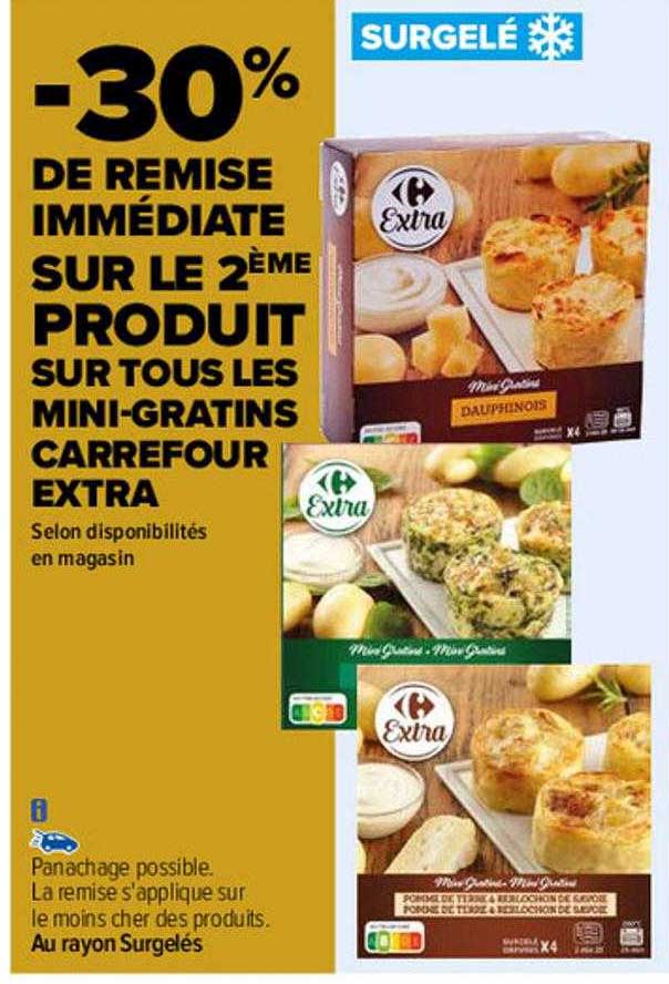 les mini-gratins carrefour extra
