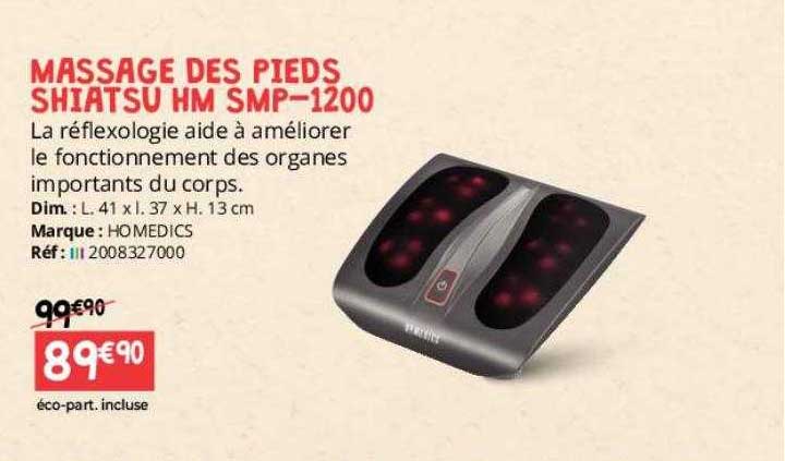 massage des pieds shiatsu hm smp-1200 homedics