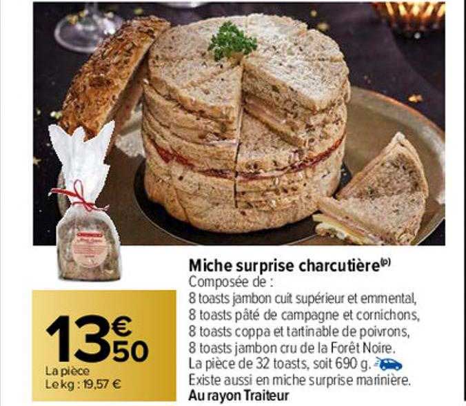 Miche Surprise Charcutière