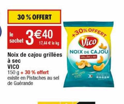 Noix De Cajou Grillées à Sec Vico