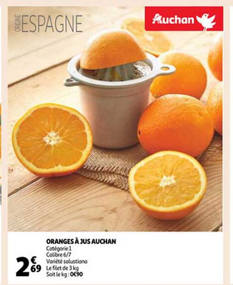 Oranges à Jus Auchan