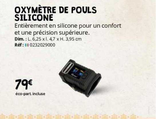 oxymètre de pouls silicone
