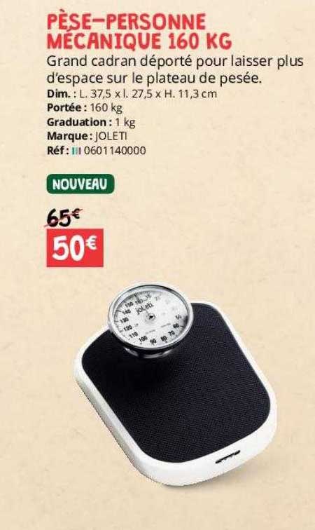 pèse-personne mécanique 160 kg joleti