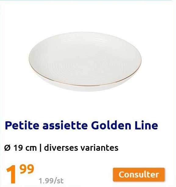 petit assiette golden line