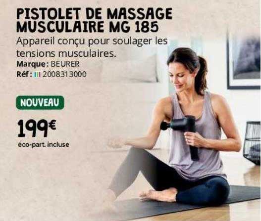 pistolet de massage musculaire mg 185 beurer
